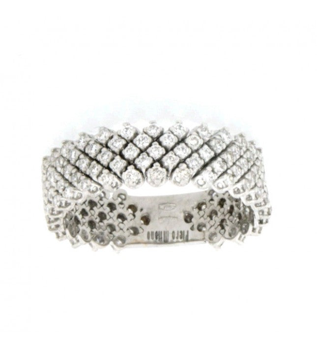 Piero Milano 18K White Gold Diamond Ring - Made in Paradise Luxury