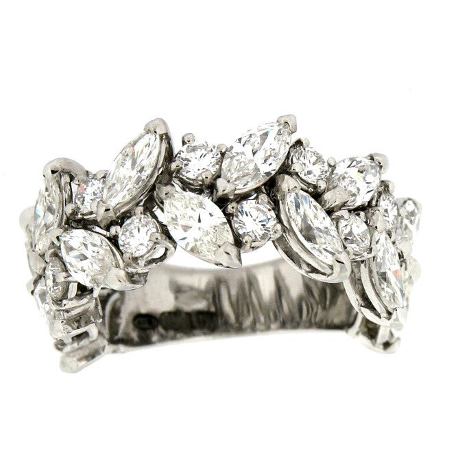 Piero Milano 18K White Gold Diamonds Ring - Made in Paradise Luxury