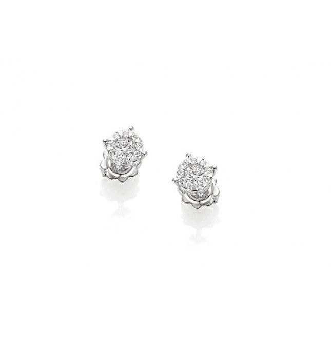 Piero Milano 18K White Gold Solitaire Earrings - Made in Paradise Luxury