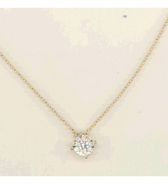 Piero Milano 18K Yellow Gold Solitaire Necklace - Made in Paradise Luxury