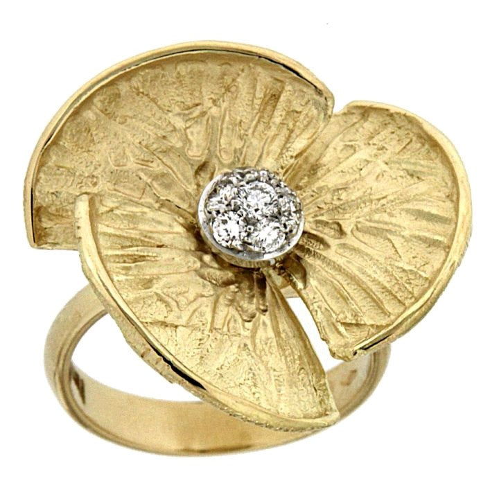 Piero Milano 18K Yellow Gold Diamonds Ring - Made in Paradise Luxury