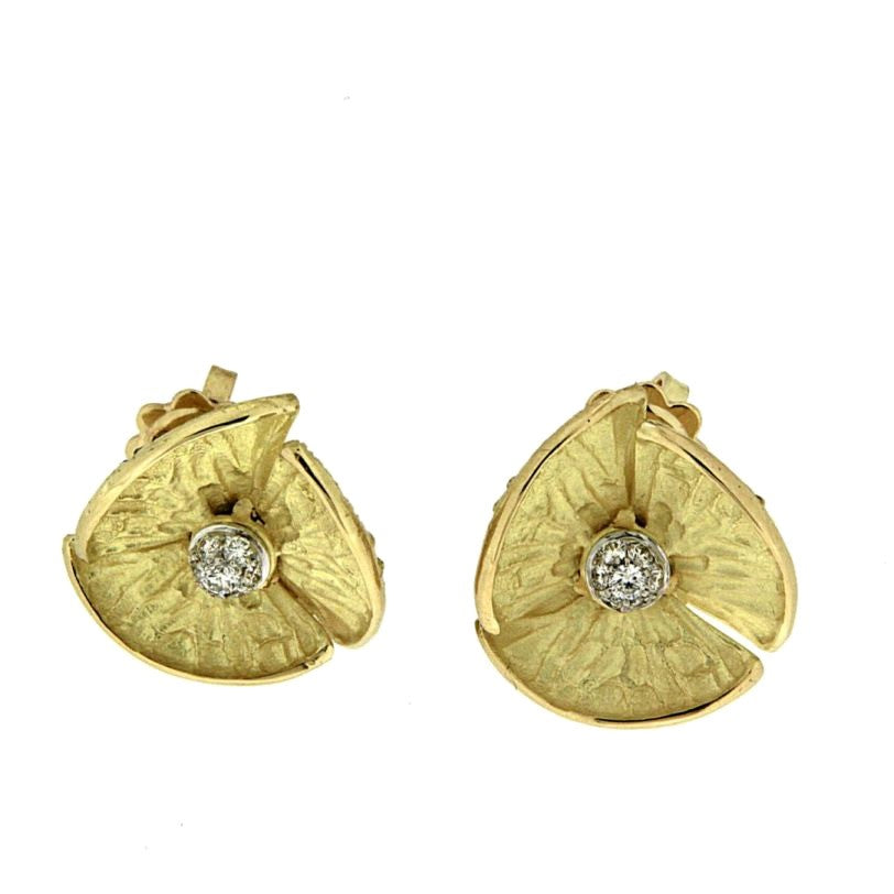Piero Milano 18K Yellow Gold Diamonds Earrings - Made in Paradise Luxury