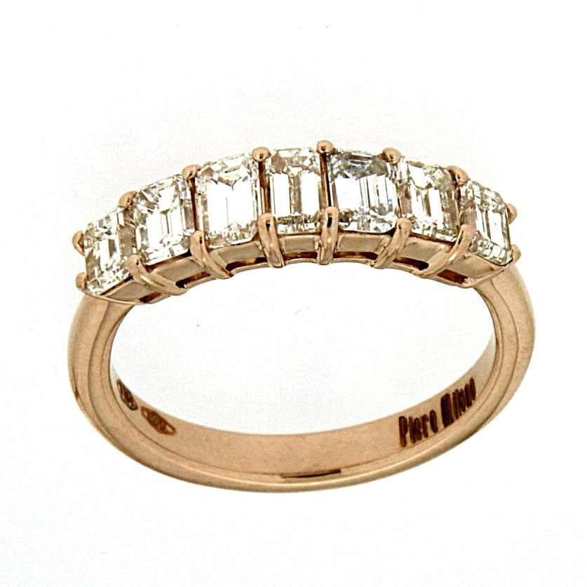 Piero Milano 18K Rose Gold Diamonds Ring - Made in Paradise Luxury