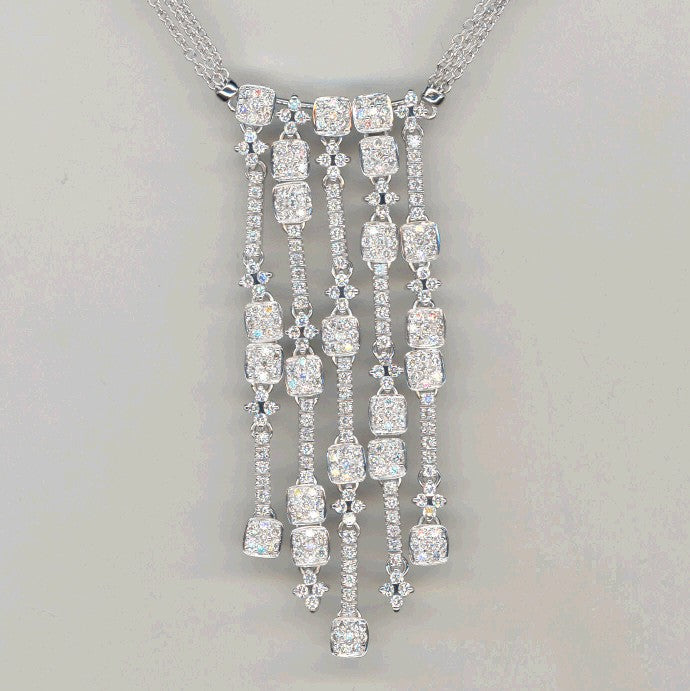Piero Milano 18K White Gold Diamonds Necklace - Made in Paradise Luxury